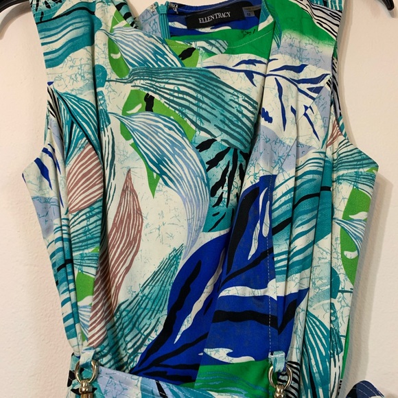 Ellen Tracy Print Dress NWOT - Picture 4 of 4